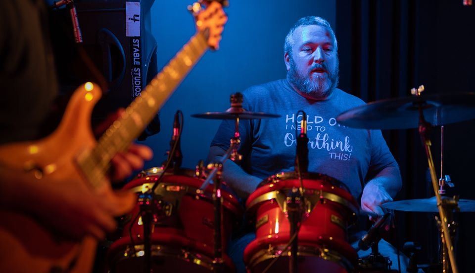 Spence Taylor on Drums at Stable Studios Spencer INpng